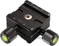 Leofoto 50mm DB50 Twin/Double Duplex Clamp Set &amp; QR Plate Subtend/Bidirectional Arca/RRS Compatible
