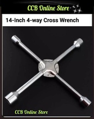 14-Inch Universal Lug Wrench Cross Wrench For Tyre Vehicle