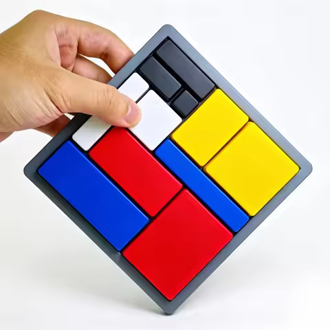 Plastic Hidden Blocks Logic Puzzle 88 Challenges Geometric Shape Pattern Jigsaw Brain Teasers Educat