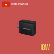 Củ sạc nhanh 18W cho IP - Sạc nhanh - iOS và Android công suất tối đa 18W  Chân cắm chuẩn Mỹ - BH 12