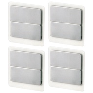 【Direct from JAPAN】LEC Magnet Auxiliary Plate Silver 4.5×0.3×5cm O-266