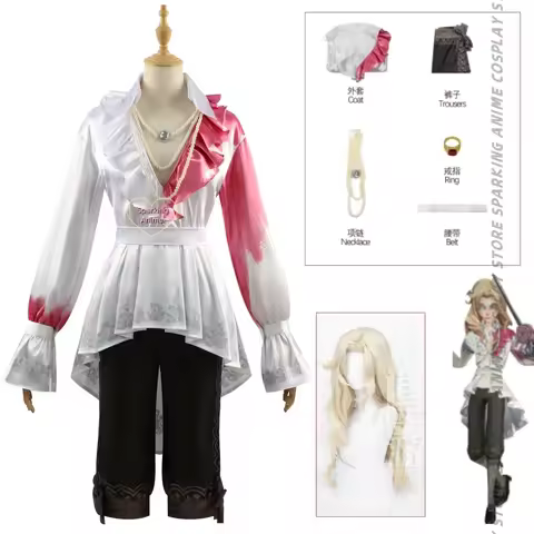 Game Identity V Joseph Desaulniers Cosplay Hangover Photographer Costume Top Pants Wig Halloween Cos