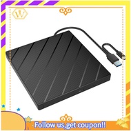 【W】USB 3.0 External CD DVD Reader CD/DVD Drive Burner Reader External DVD CD Drive Burner Reader for