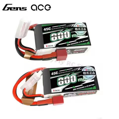 Gens ACE 350mAh 450mAh 800mAh 1000mAh 1300mAh 1650mAh 2S 3S 7.4V 11.1V 30C 45C Lipo Battery with T/X