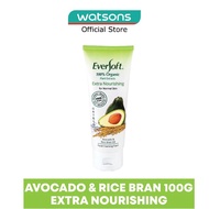 EVERSOFT Organic Avocado & Rice Bran Facial Cleanser 100g