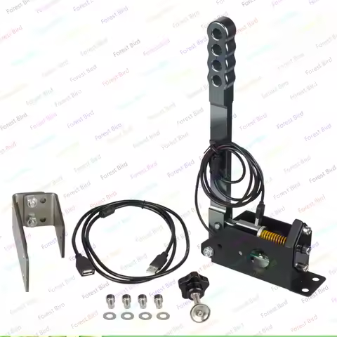 PC 14 Bit SIM USB Handbrake Clamp With Bracket For Logitech Racing Games G25 G27 G29 T300 T500 And A