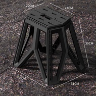 Dụng cụ gấp gọn nhựa băng ghế nhỏ dày phân cắm trại ngoài trời phân chuồng Ghế ngồi câu cá phân gia