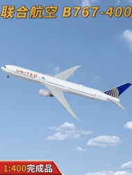 1: 400 United Airlines Airliner B767-400 N76064 Aircraft Model Alloy Ornaments Collection PM