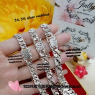 👉925 silver bangle  chain for men*925纯银沙面项链#rantai leher perak 92.5% untuk lelaki