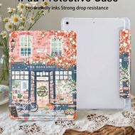 1 Pc Sakura Bookstore Tablet & Kindle E-Book Case Compatible With IPad 10th Generation, IPad 10.2/Mi