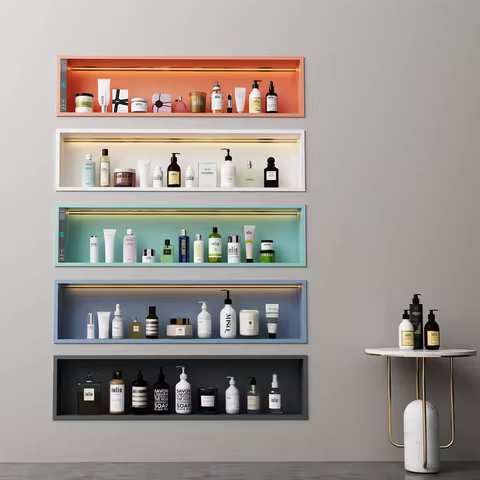 Bathroom Furniture Frosted Colorful Niches Stainless Steel Alcove Hotel Home Designer Recessed Niche
