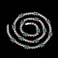 Four-leaf Clover 5MM Tennis Chain Copper Zircon Bracelet Ladies