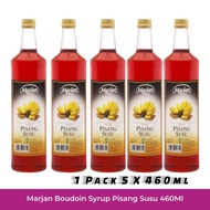 Marjan Pisang Susu  Boudoin sirup/Marjan Banana Milk  Boudoin Syrup (1Pack 5 X 460ml)