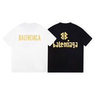 Balenciaga9110 T-Shirt New Style Summer T-Shirt Men Women Loose Couple Short Sleeve