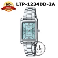 !!ประกัน1ปีและกล่อง CMG!! CASIO รุ่น LTP-1234DD LTP-1234 นาฬิกาผู้หญิง สี่เหลี่ยม LTP-1234 LTP1234 L