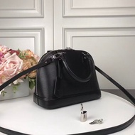 【Awin】Correct Version Black Epi Leather Top Handle Shoulder Crossbody Bag Silver Hardware, Top 1 Qua