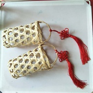 🔥 Gong Zai Peng Mooncake Basket 🔥 Goodies Souvenir Basket Piggy Basket 2025 HOTSELLING Small Bamboo 