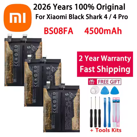 2026 Years BS08FA Replacement Battery for Xiaomi Black Shark 4 Pro 4Pro / 4S Pro 4SPro PRS-H0 PRS-A0