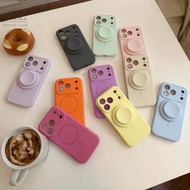 17 Series Magnetic Precision Hole~Contrast Color Real Liquid Silicone Suitable For iPhone 17 16 15 P