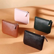 coach wallet small wallet Zipper Coin Purse Women's Mini Small Wallet Short Soft Leather Hand Bag Ultra-thin Card Bag Simple Key Coin Bag