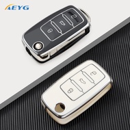 2 3 Buttons TPU Car Key Case Cover Shell Fob For VW Volkswagen MK4 Bora Golf 4 5 6 Jetta Passat Polo Bora Touran Skoda Seat Car Accessory