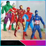 star3 The Avengers Press spin Tiga Ultraman toy Hand press rotation Iron Man Spider-Man Captain America The Hulk