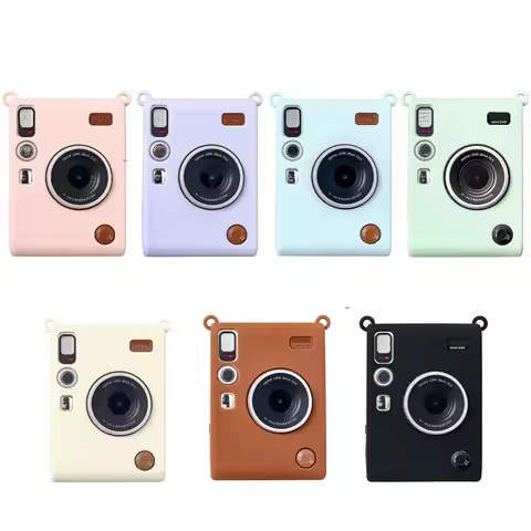 Camera Case for Instax Mini EVO Silicone Protective Case Camera Soft Lightweight Case for Instax Min