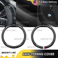 BMW Carbon Fiber Leather Steering Cover Penutup Stereng No Smell Series X1 X2 X3 X5 X7 M2 car access