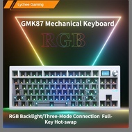 Lychee Gaming GMK87 2.4gWireless Bluetooth Three- Mode Gasket Structure Slotted VIA Custom Mechanica