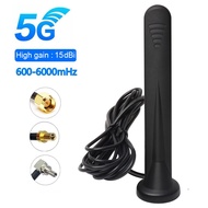 GSM 3G 4G 5G Antenna Outdoor Omni Aerial High Gain 15Dbi RP SMA Male TS9 CRC9 Waterproof Magnetic Antenna For Modem