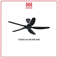NSB VEERA 56 Inch 5 Blade DC Motor Ceiling Fan (Matte Black) | ESH