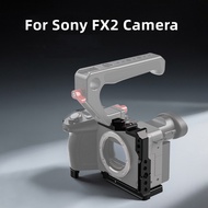 BGNING Compatible with Sony FX2 Camera Quick Install Cold Shoe Mount Metal Camera Cage Rig With 1/4 