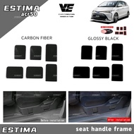 Vemart toyota estima acr50 car center seat handle frame carbon fiber interior accessories