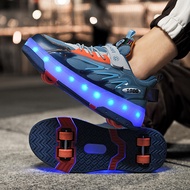 Children Runaway Shoes Roller Skate Girls Shoes Roller Walking Shoes Hidden Skate Skate Laces Wheel 