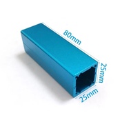 Aluminum Enclosure Project Box Separate type Splitted Body Case 25(0.98")(H)X25(0.98")(W)X80mm(3.14"