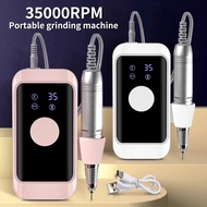 Portable 35000RPM Electric Nail Drill Machine Rechargeable for Manicure Acrylic Nails Removal Polishing Nail Art Salon Tools