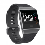 fitbit - IONIC 智能健身手錶 銀色 [平行進口]│防水、電話、簡訊及行事曆提醒、心率追蹤、非接觸式支付