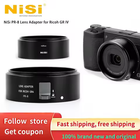 Ricoh GR IV FOR Ricoh GR IV NiSi PR-8 Lens Adapter, 49mm Thread Accessory Bracket Replacement For Ri