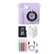 【Qiug Mall】-ChildrenS Instant Printing Camera Cartoon Smart Toy DIY HD Mini SLR 1080P Digital Camera