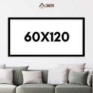 AES Custom Black Frame Size 60x120 - Wall Decoration Display
