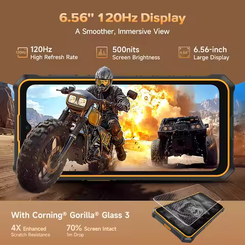 【World Premiere】Ulefone RugKing 3 Pro Rugged Phone 6.56" 120Hz 5700mAh Android 15 Up to 16GB RAM，128
