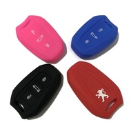 Peugeot 208 308 2008 3008 5008 Keyless Remote Car Key Silicone Protection Key Cover Casing