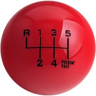 DEWHEL Red/Black Fing Fast Shift Knob for 6 Speed Short Throw Shifter 12X1.25 10X1.5 10X1.25 8X1.25
