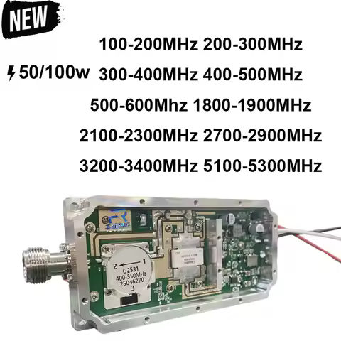 10W30W50W100W GaN RF module with circulator For 1.8G 2.2G 2.4G 5.2G 5.8G 3.3G3.5G 1.2G 1.5G 300M 433
