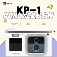 KiTBEEZ KP-1 4K 50MP CCD Camera 16X Digital Zoom Front & Rear Dual Screen Selfie Retro Camera Autofo