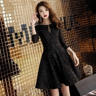 晚礼服女2026黑色晚宴会酒会生日派对洋装小礼服名媛高贵短款