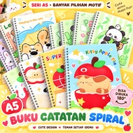 NOTEBOOK A5 MOTIFRing A5 SIZE NOTEBOOK/ PGS BUY 4 FOR MORE
