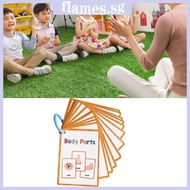 FL English Words Flash Cards Interactive Vocabulary Flashcards Kids Early Learning Word Card For Tod