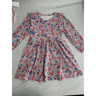 Foreign Trade English Single BD Baby Girl Spring Autumn Pure Cotton Dress 2-12 Years Old Correspondi