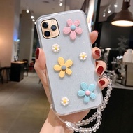 SAMSUNG A22 4G 5G M32 M22 GLITER TALI BUNGA SILIKON COVER CASING HANDPHONE SOFT CASE